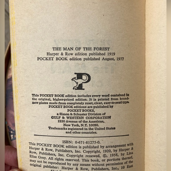 Vintage 70s Zane Grey Pocket Book lot in good readable condition, paperbacks. - Picture 4 of 6